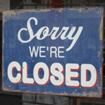 Closed sign